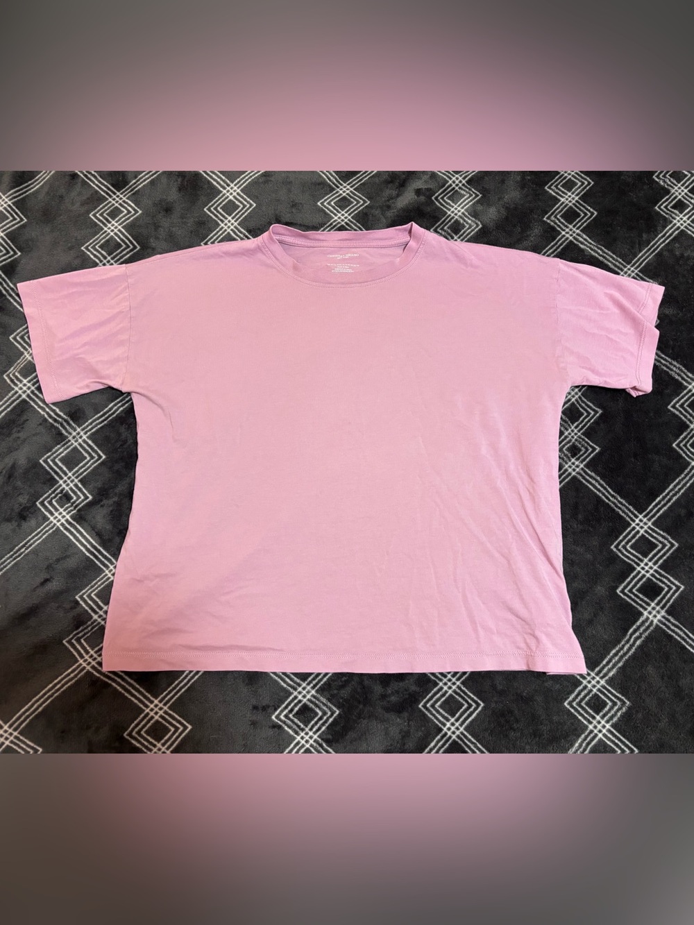Christian Siriano Pink Short Sleeve Tee